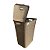Cesto P/ Roupa Retangular 72 Lts Rattan C/ Tampa Capuccino - Imagem 2