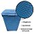 Cesto P/ Roupa Suja Retangular 72 Lts Rattan C/ Tampa Azul - Imagem 3