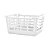Cesto Multiuso Atenas Pequeno 25x15,5x29,5 Branco Vazado - Imagem 1