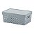 Organizador de Armário Com Tampa 29x19x12Cm Quadratta Cinza - Imagem 1