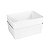 Cesto Multiuso Decorativo Branco 19x13,5x6,5Cm - Imagem 8