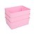 Cesto Multiuso Decorativo Rosa 19x13,5x6,5Cm - Imagem 8