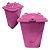 Cesto de Roupas Multiuso Infantil Com tampa de Ursinho Rosa - Imagem 3