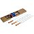 Kit 3 Espetos 85cm Lâmina Inox Com Cabo Madeira Churrasco - Imagem 1