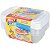 Kit 5 Potes Para Alimentos 240 ml Transp. Com Tampa Multiuso - Imagem 3