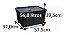 Caixa Organizadora Container Or-08 56 Litros Preto Com Tampa - Imagem 4