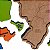 Quebra Cabeça Mapa do Brasil G em MDF 2,5mm 27 Peças 38x37cm - Imagem 2
