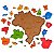 Quebra Cabeça Mapa do Brasil G em MDF 2,5mm 27 Peças 38x37cm - Imagem 3