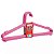 Cabide Infantil Bebe Rosa Com 5 Pçs 30x13,5 Cm Reforçado - Imagem 3