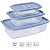 Kit 3 Potes P/Alimentos Retangular C/Tampa 2,7L,1,2L e 520ML - Imagem 3