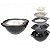 Kit 5 Pçs Espremedor, Funil, Peneira, Lava-arroz e Lava-tudo - Imagem 1