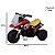 Mini Triciclo Elétrico Moto Infantil Luz Som Vermelho 6V - Imagem 2