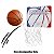 Tabela de Basquete Com Aro e Rede Branco Vermelho e Azul - Imagem 4