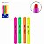Kit 04 Canetas Marca Texto Fluorescente Cera Gel Não Mancha - Imagem 2