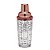 Coqueteleira Vidro Inox 450ml Receitas Drinks Tampa Rose - Imagem 1