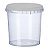 Pote Para Alimentos 1,2 L Transparente Plástico Redondo 13Cm - Imagem 1