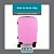 Mala Bordo Rosa 10kg Viagem Avião Rod360 C/Cadeado Embutido - Imagem 2