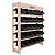 Estante Organizadora Gaveteiro 25 Gavetas N°3 Preto 60x65cm - Imagem 2