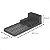 Escorredor De Pia Com Tapete 42,2 X 17,4 X 9,4 Cm Preto - Imagem 5