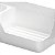Porta Detergente e Esponja Liso Branco Cozinha 20,3x6x8,9 - Imagem 3
