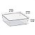 Kit 4 Potes Organizadores Quadrados Grandes Multiuso Modular - Imagem 2