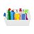Cesto Organizador Decorativo Multiuso P 19X13,8X6,5Cm Branco - Imagem 3
