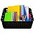 Cesto Organizador Decorativo Multiuso P 19X13,8X6,5Cm Preto - Imagem 3