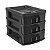 Gaveteiro Organizador Prático Com 3 Gavetas Baixa Preto 34cm - Imagem 1