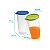 Copo Medidor Multiuso Transparente Tampa Branca e Bico 500ML - Imagem 3