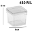 Pote Modular Organizador Para Mantimentos Transparente 450ML - Imagem 2