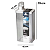Dispenser Lumini Retangular 15X10X33 CM 2.600 ml Branco - Imagem 2