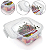 Pote Quadrado Transparente Extra Grande C/ Travas 3,7 Litros - Imagem 1
