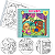 Livro de Colorir e Pintura Com Capa dura Bobbie Goods Cute Vibes - Imagem 1