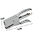 Grampeador Alicate 25 Cromado 26/6 + 1.000 Grampos Brinde - Imagem 2