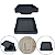 Ralo Inteligente 13x13 Oculto Piso/ Porcelanato Cor Cinza - Imagem 1