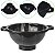 Escorredor Luxo Preto Multiuso Arroz Massas Frutas Saladas - Imagem 1