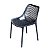 Cadeira Plastica Mosaico Preta Robusta Multiuso Casa Bar - Imagem 3