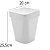 Lixeira Branca Izzy 5L Para Cozinha Banheiro Design Moderno - Imagem 2