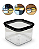 Pote Com Tampa Hermético Potes Organizador Geladeira 500ML - Imagem 1