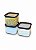 Jogo de Potes Hermético Acrílico 3 Pote Mantimentos 500ML - Imagem 1