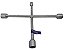 Chave De Roda 4 Bocas Para Carro 17/19/21/23mm Universal - Imagem 3
