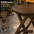 Mesa Alta Bistrô Dobrável Cor Marrom Bar Gourmet 100cm - Imagem 2