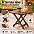 Mesa Dobrável Arqplast Cor Madeira Bar Restaurante 80cm - Imagem 1