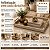 Bandeja Decorativa Retangular Com Alça 48x35cm Off White - Imagem 5
