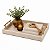 Bandeja Decorativa Retangular Com Alça 48x35cm Off White - Imagem 2