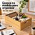 Caixa Organizadora Bambu Natural Com Alça 33x22x12 Multiuso - Imagem 3