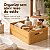 Caixa Organizadora Bambu Natural Com Alça 33x22x12 Multiuso - Imagem 5