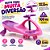 Carrinho Infantil Super Car Rosa e Roxo Volante Passeio 1405 - Imagem 5