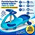 Carrinho Infantil Super Car Azul Volante Gira Gira 360 100kg - Imagem 3