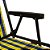 Cadeira Praia Alta Xadrez Dobrável Resistente Mel Mor - Imagem 5